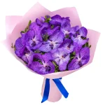 Букет из 15 орхидей ванда